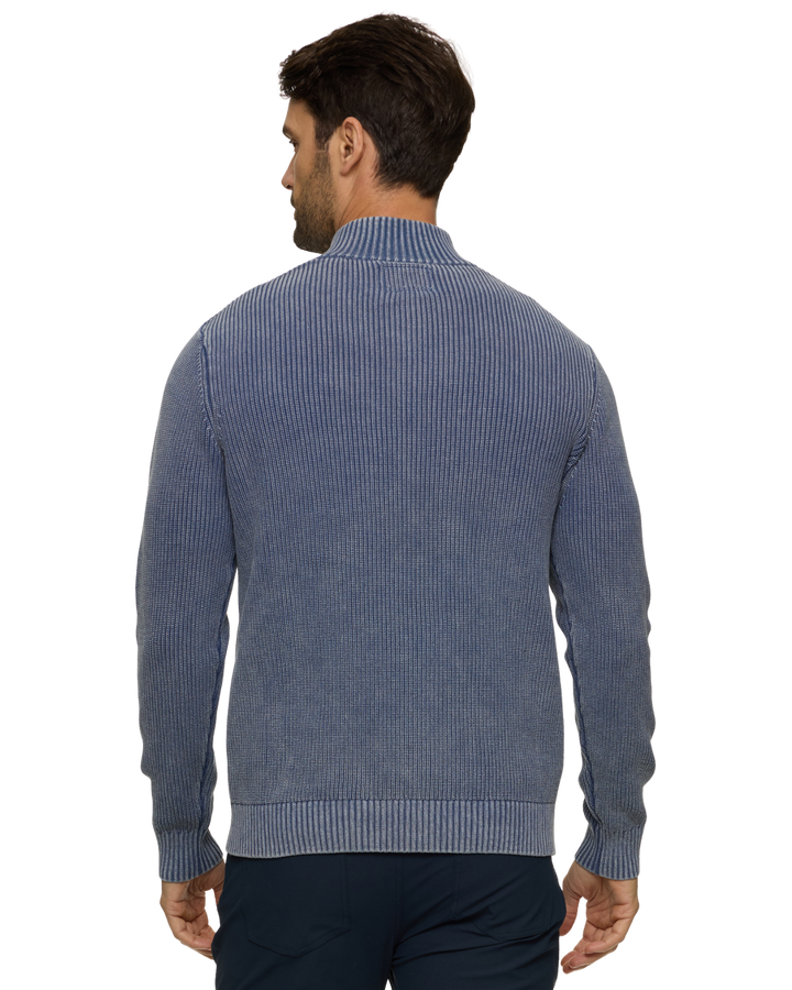 ALAMOSA VINTAGE WASHED 1/4-ZIP SWEATER
