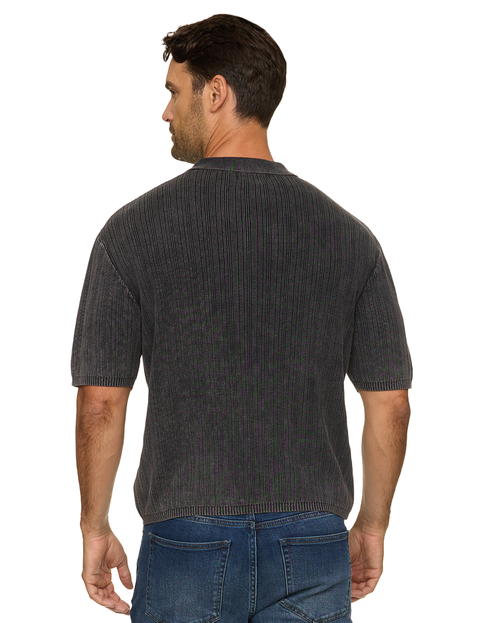 GAFFNEY VINTAGE WASHED SWEATER POLO