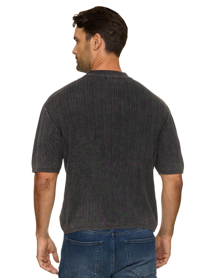 GAFFNEY VINTAGE WASHED SWEATER POLO