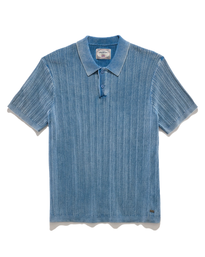 A250 GAFFNEY VINTAGE WASHED SWEATER POLO