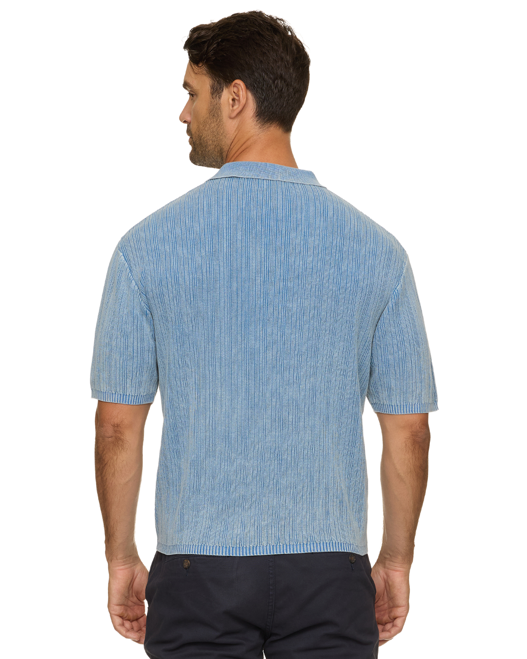 A250 GAFFNEY VINTAGE WASHED SWEATER POLO