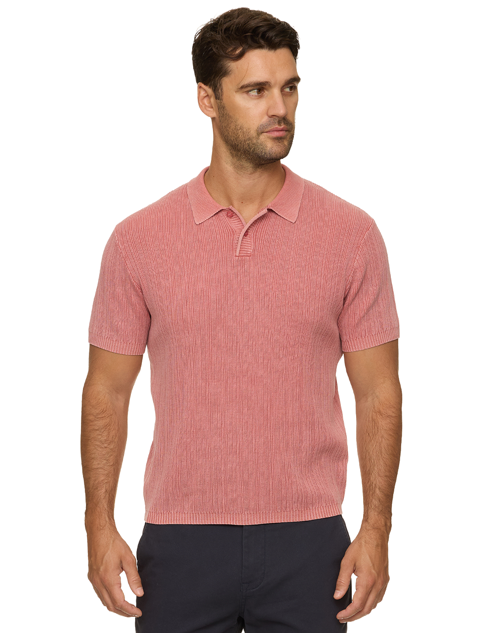 A250 GAFFNEY VINTAGE WASHED SWEATER POLO