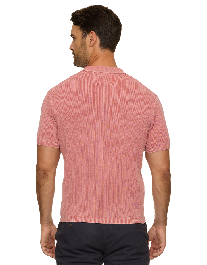 A250 GAFFNEY VINTAGE WASHED SWEATER POLO