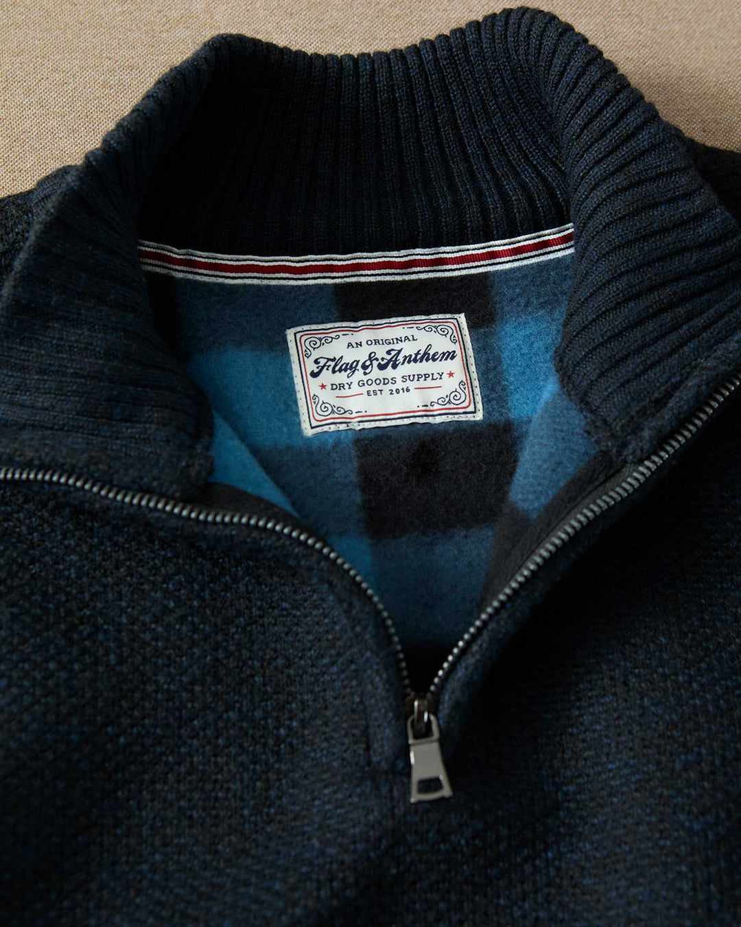RHINELAND 1/4-ZIP SWEATER