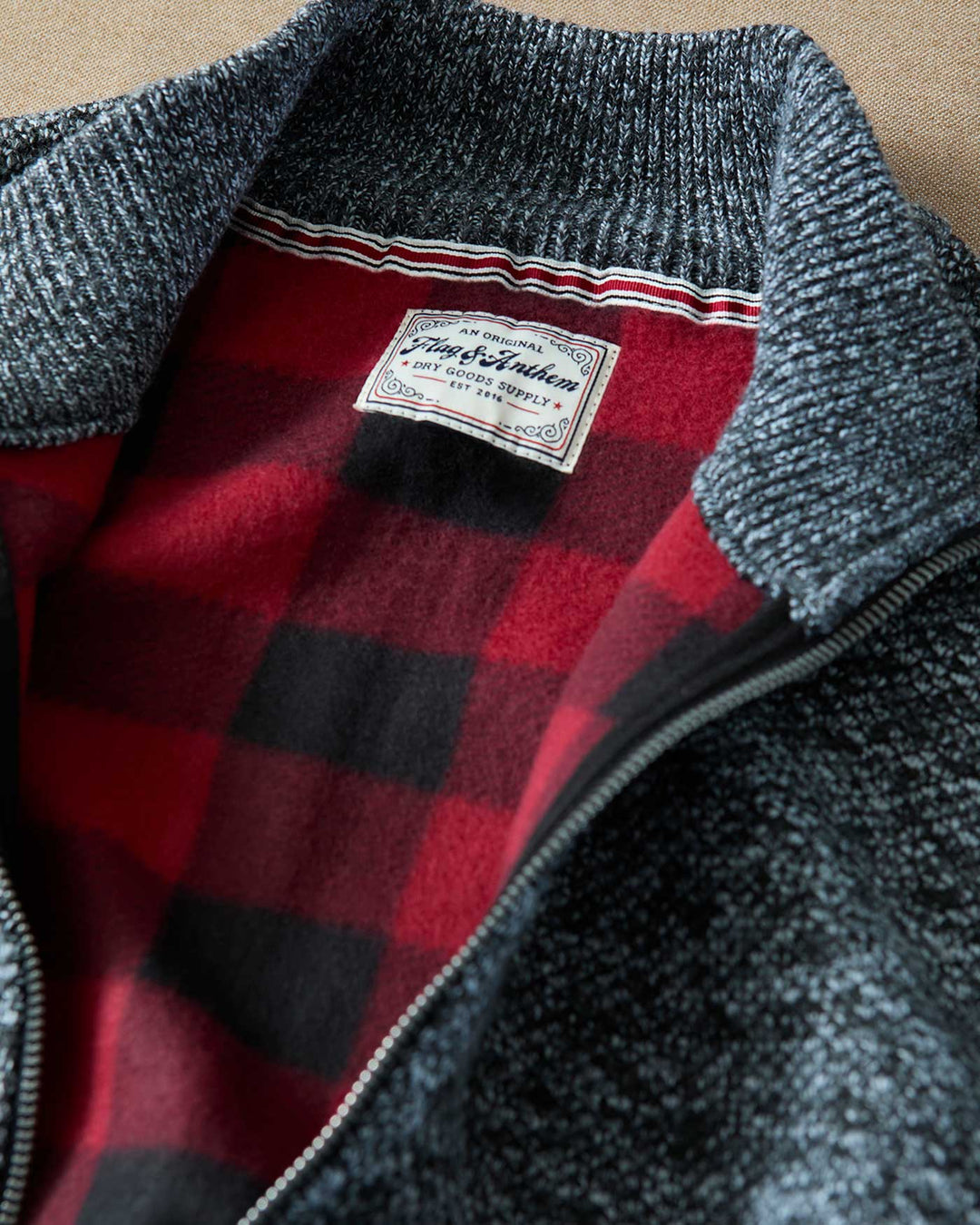 RHINELAND FULL-ZIP SWEATER