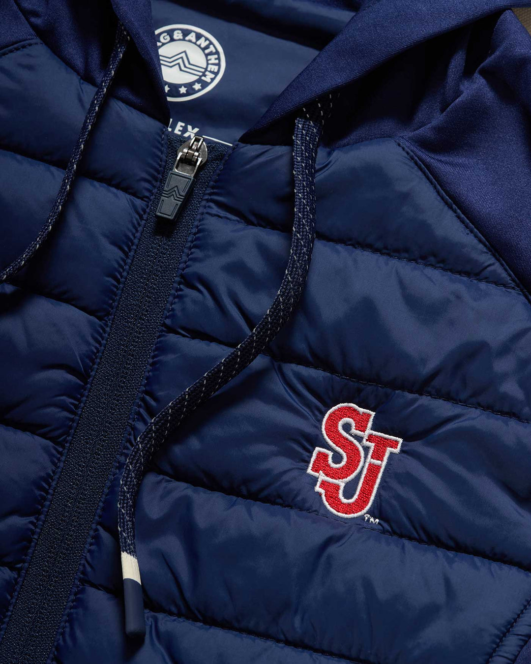 ST. JOHN'S MADEFLEX MOVEMENT PERFORMANCE HOODED PUFFER VEST