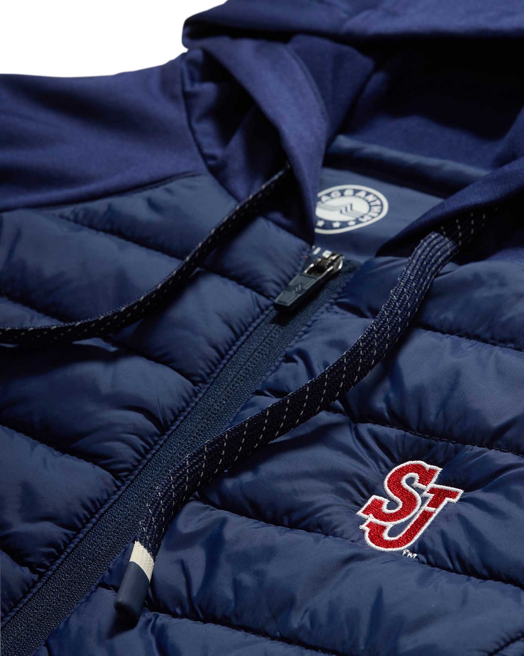 ST. JOHN'S MADEFLEX MOVEMENT PERFORMANCE HOODED PUFFER VEST