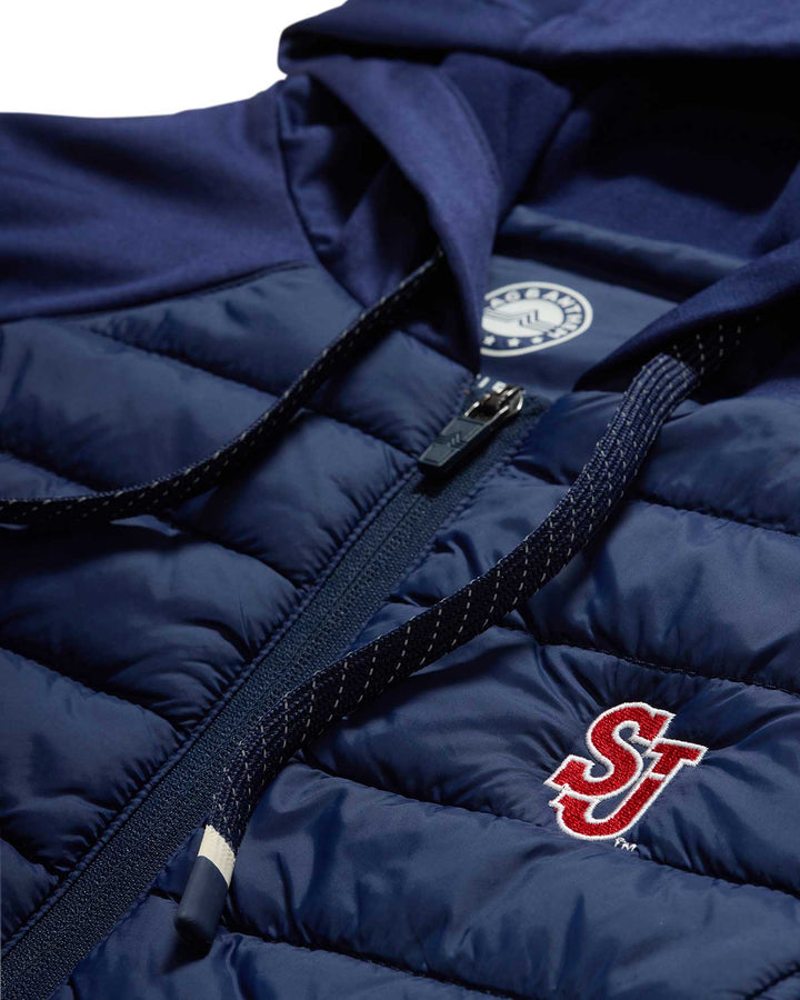 ST. JOHN'S MADEFLEX MOVEMENT PERFORMANCE HOODED PUFFER VEST