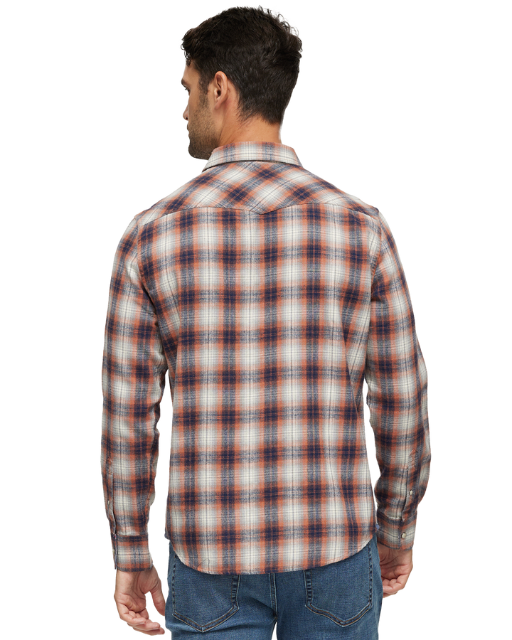 FRANKLIN VINTAGE WASHED WESTERN FLANNEL SHIRT