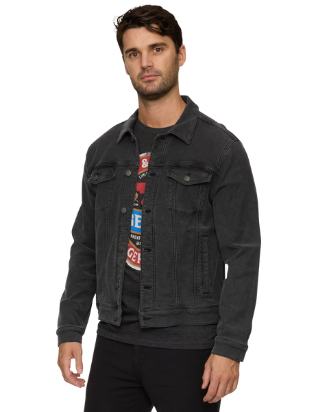 MLVINCE WAX TRUCKER JACKET – BLACK L MLVINCE／WAX TRUCKER JACKET – BLACK（WAX TRUCKER JACKET MENS）