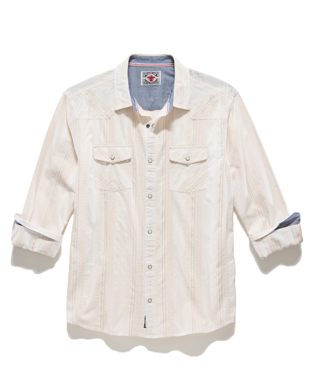 DESERT SON HUEYTOWN TEXTURED STRIPE WESTERN SHIRT