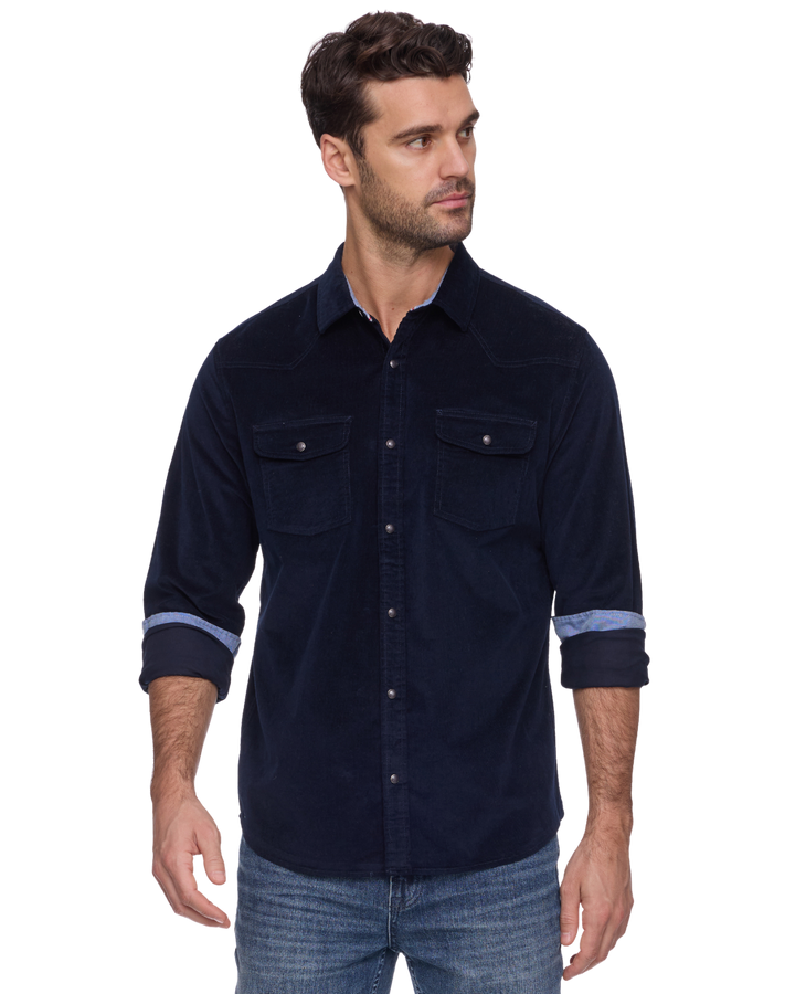 DESERT SON LANGSTON STRETCH CORDUROY WESTERN SHIRT