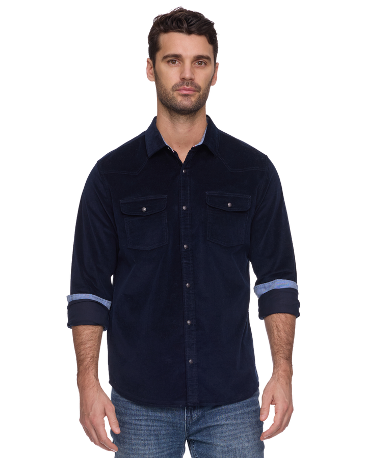 DESERT SON LANGSTON STRETCH CORDUROY WESTERN SHIRT