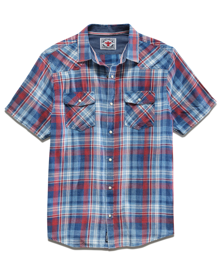 WINCHESTER VINTAGE WASHED WESTERN SHIRT BIG TALL Flag Anthem