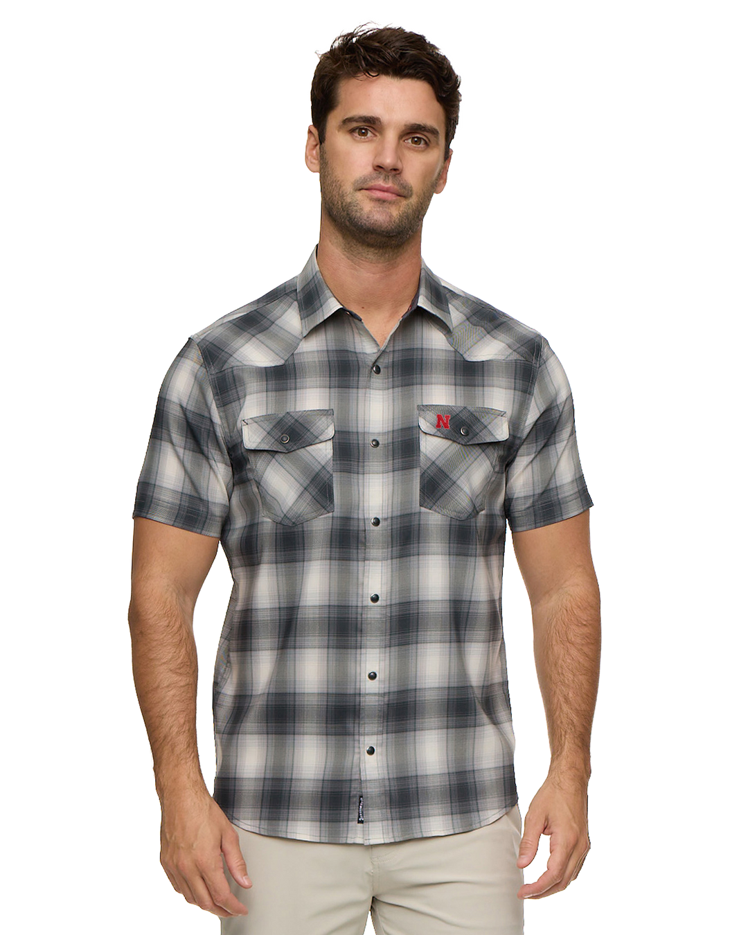 nebraska dress shirt Nebraska Johnnie-O Archie Performance Woven Shirt