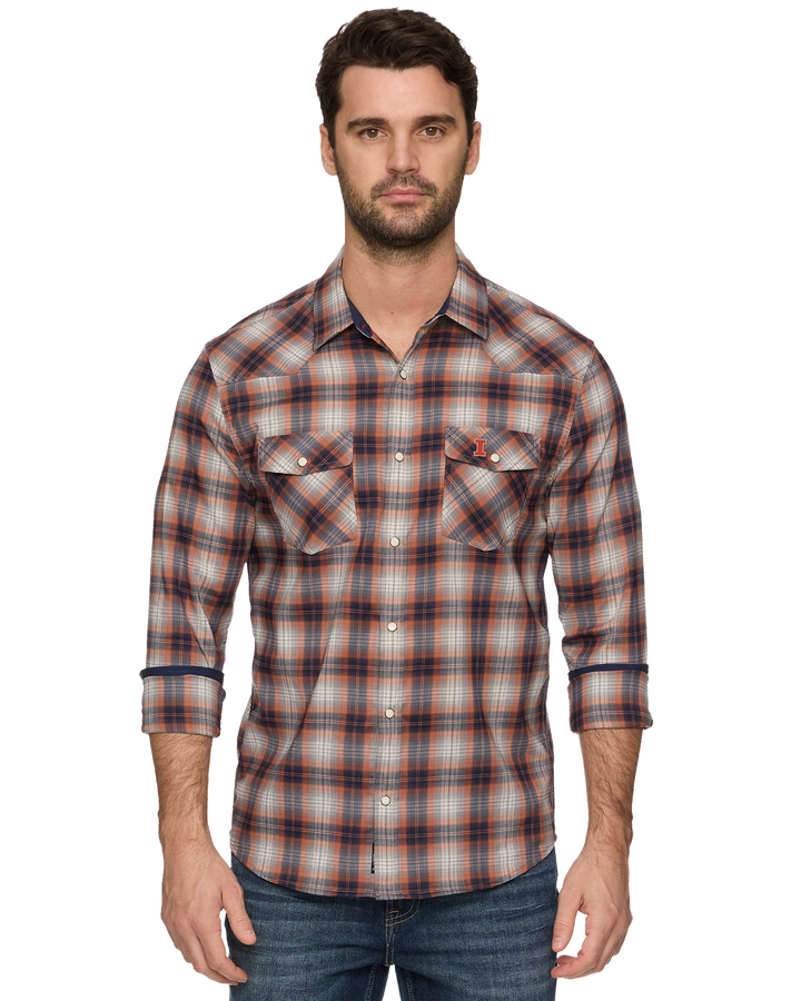 ILLINOIS UPF PERFORMANCE WESTERN SHIRT