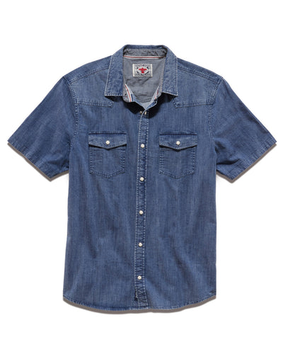 CROSSVILLE CHAMBRAY STRETCH WESTERN SHIRT