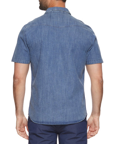 CROSSVILLE CHAMBRAY STRETCH WESTERN SHIRT