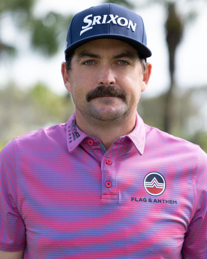 NAPLES STRIPED PERFORMANCE POLO