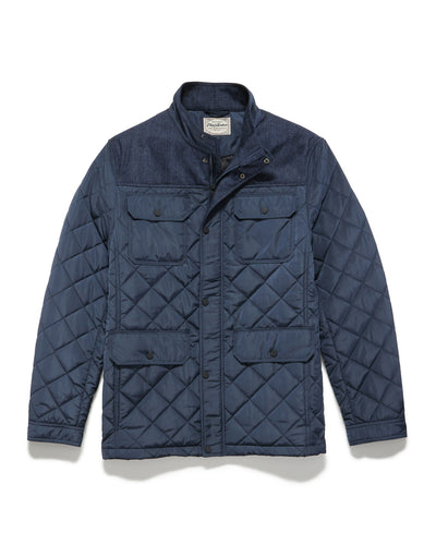 COLBY MIXED MEDIA QUILTED JACKET