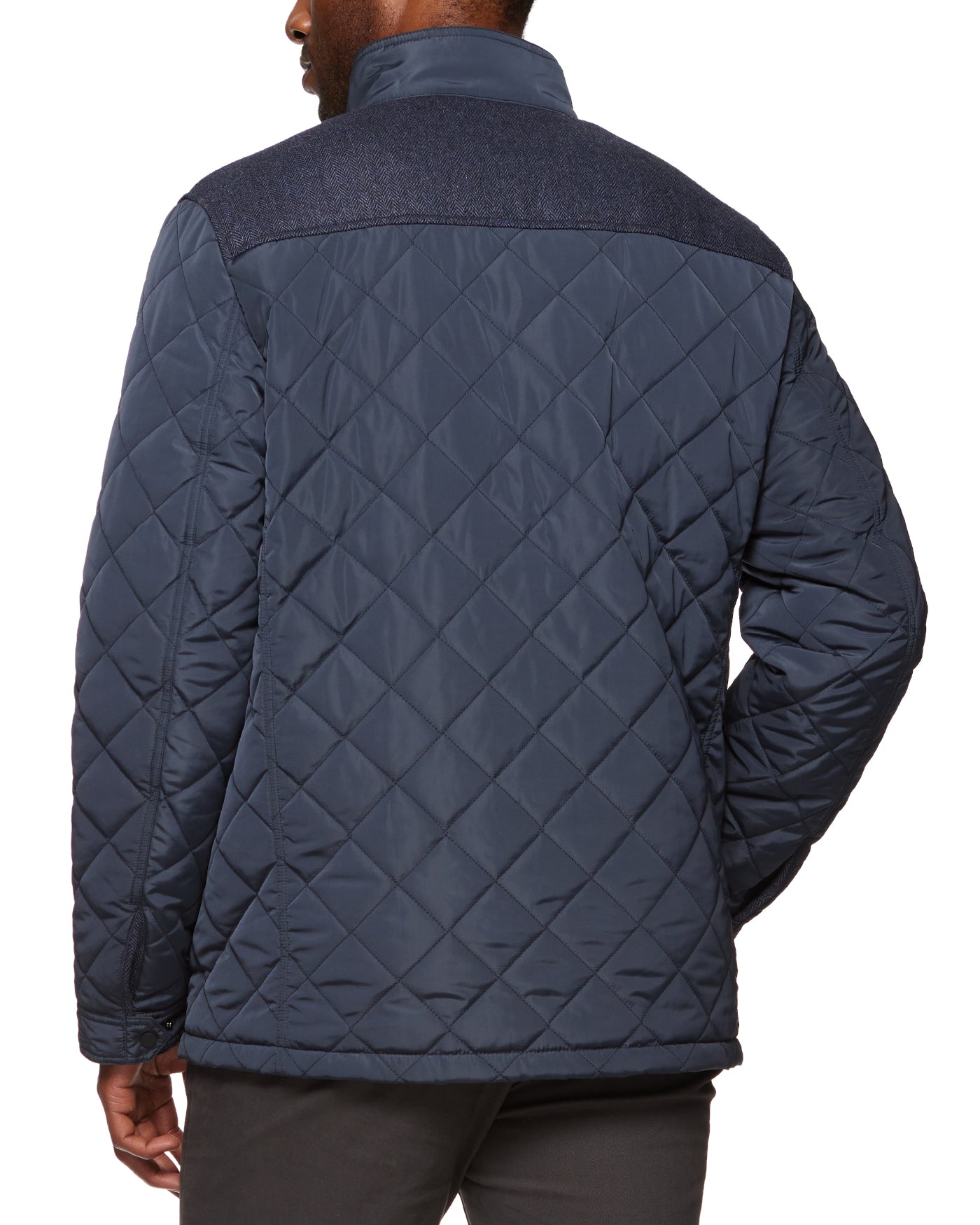 COLBY MIXED MEDIA QUILTED JACKET