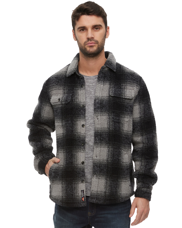 ATOKA SHAGGY SHERPA SHIRT JACKET