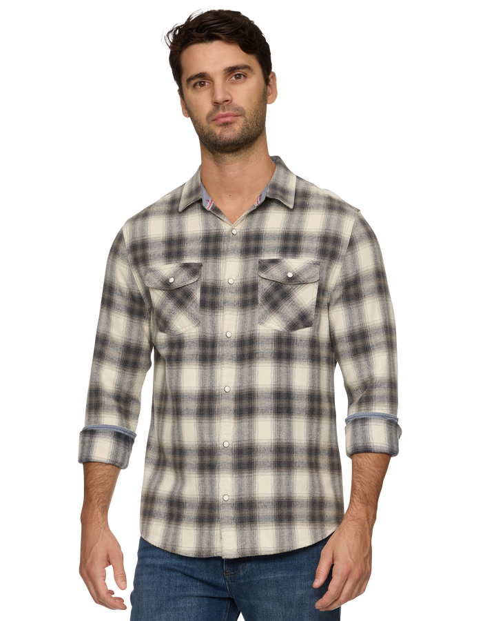 ALMA VINTAGE WASHED FLANNEL SHIRT