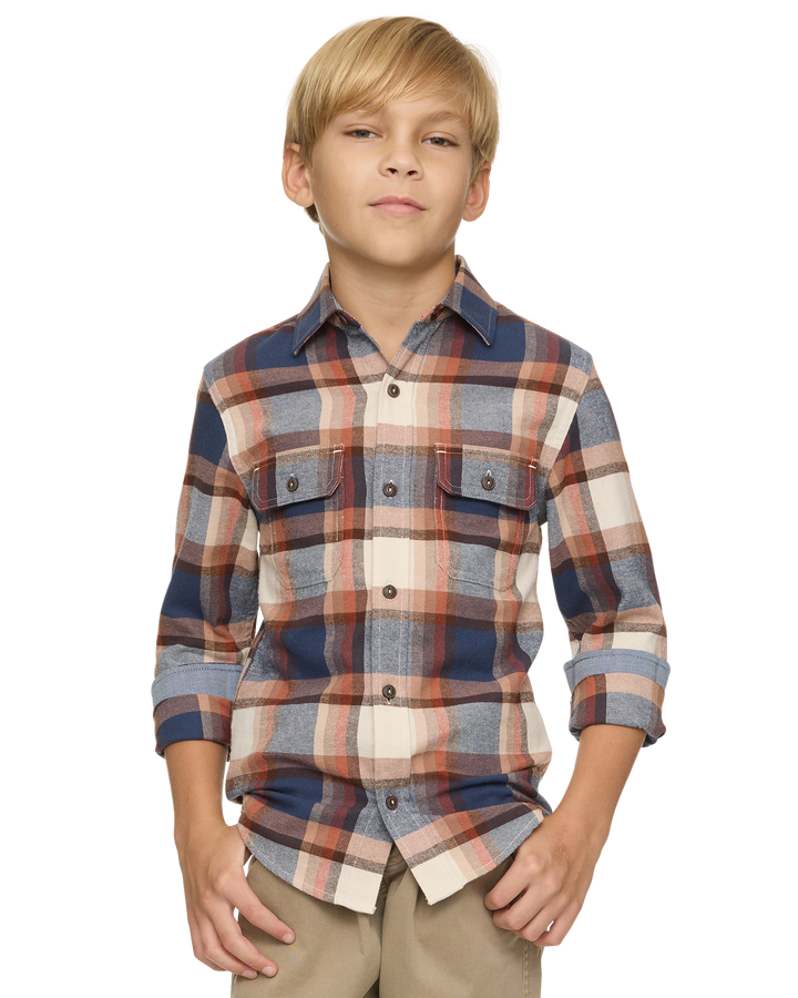 BOYS PETERS FLANNEL SHIRT