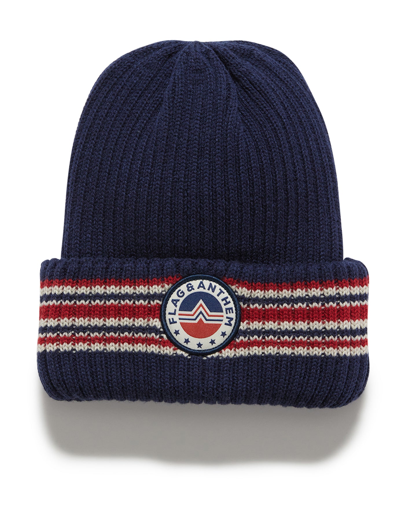 F&A LOGO STRIPED BEANIE