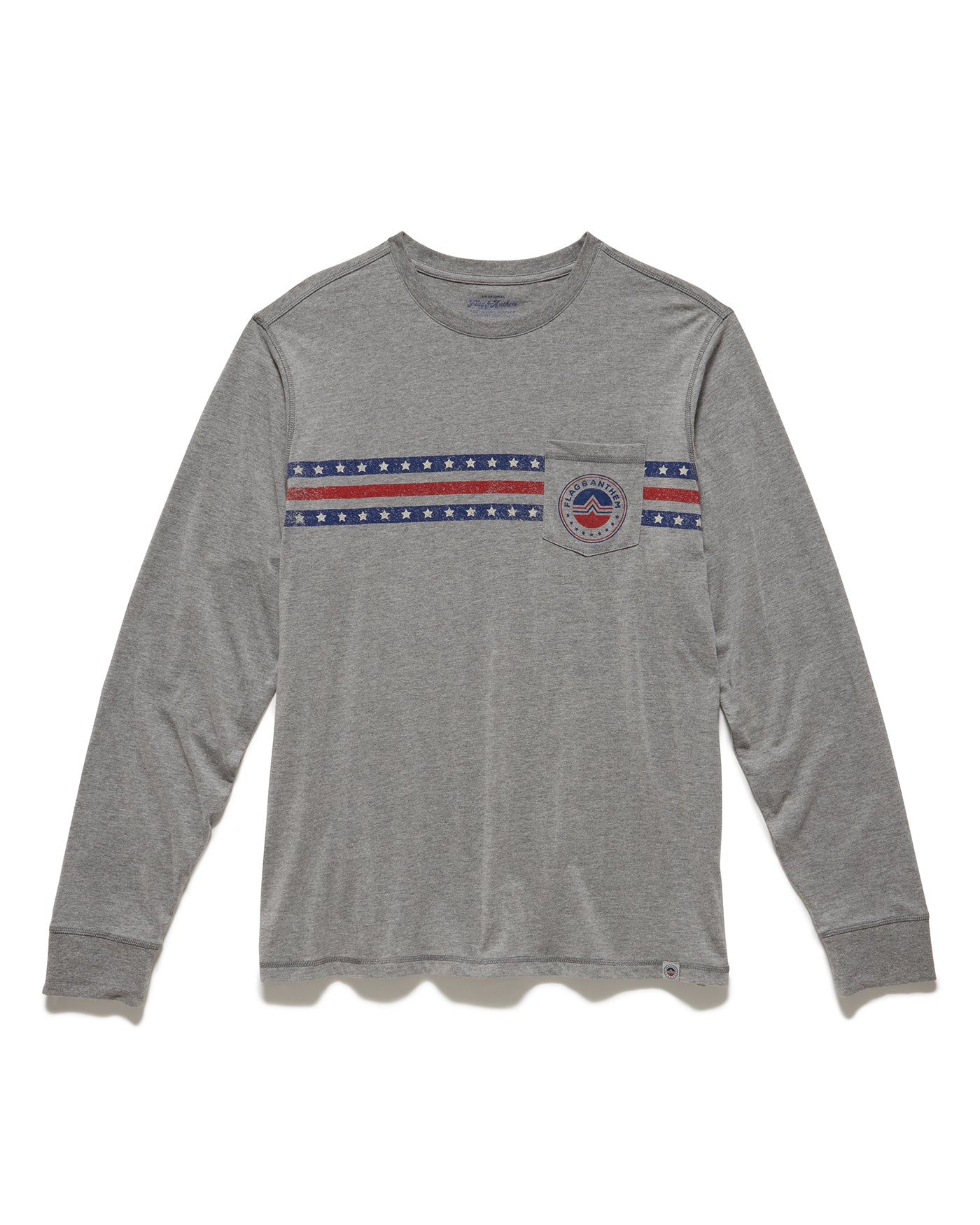 LOGO ICON STRIPED CREWNECK TEE