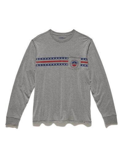 LOGO ICON STRIPED CREWNECK TEE