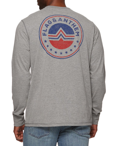LOGO ICON STRIPED CREWNECK TEE
