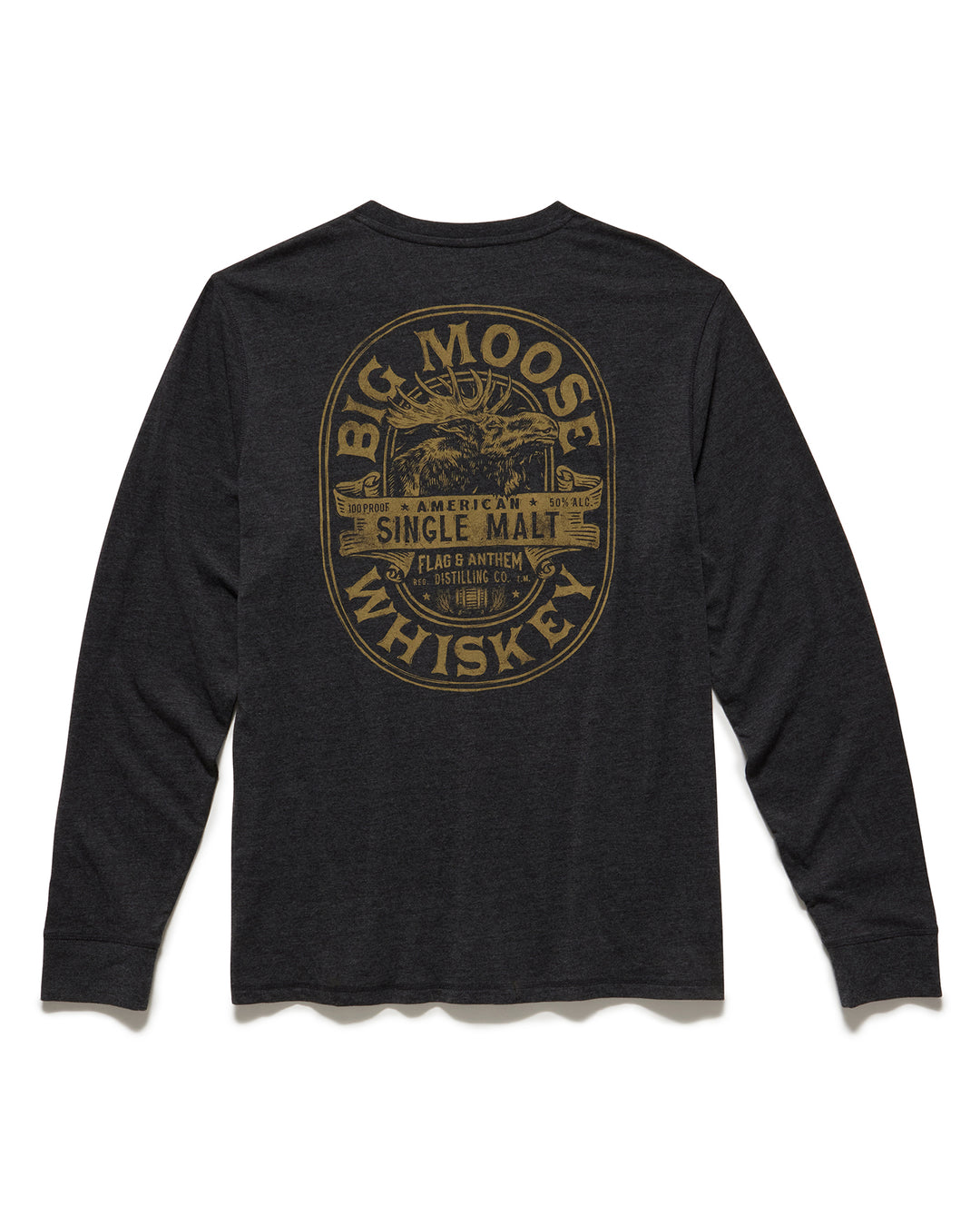 BIG MOOSE WHISKEY CREWNECK TEE