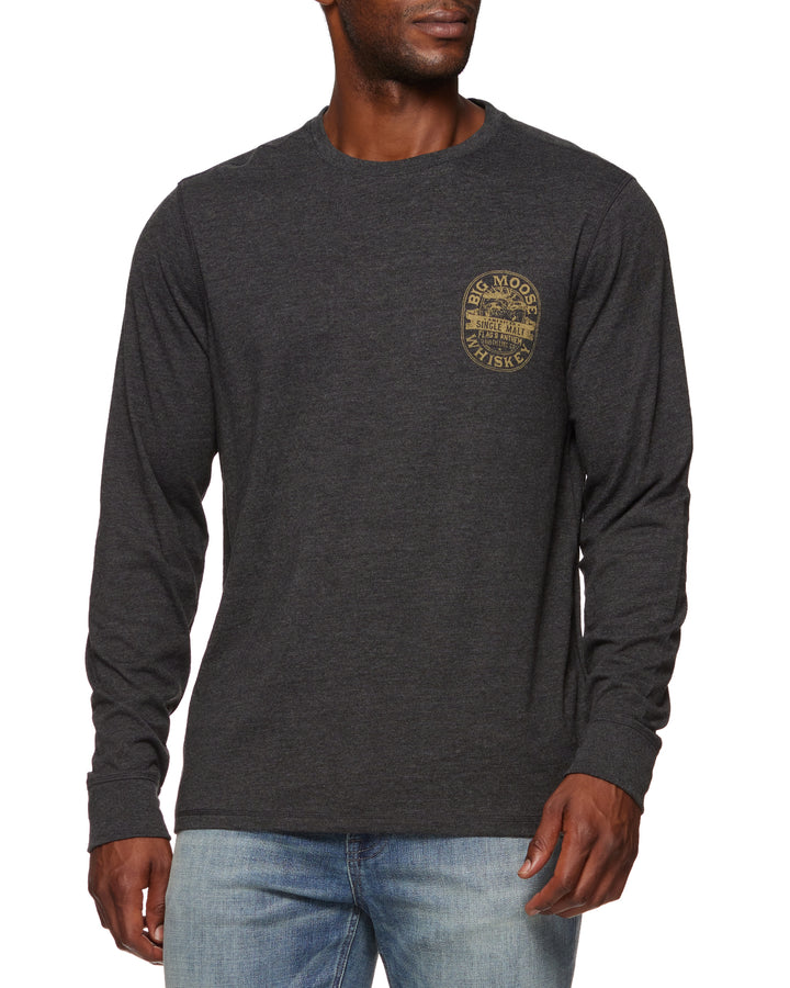 BIG MOOSE WHISKEY CREWNECK TEE