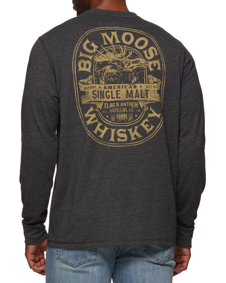 BIG MOOSE WHISKEY CREWNECK TEE