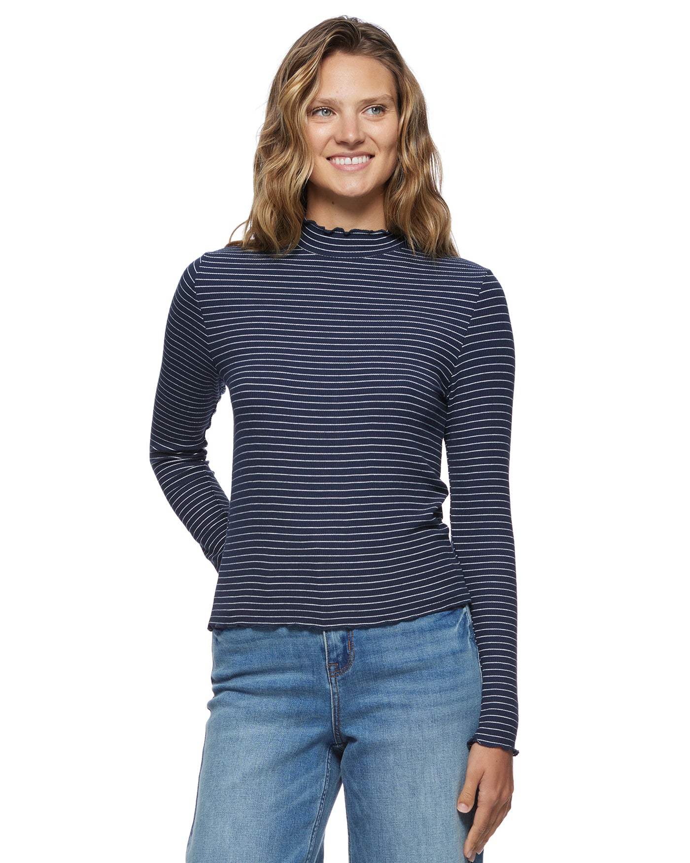 ALEENE MOCK NECK TOP