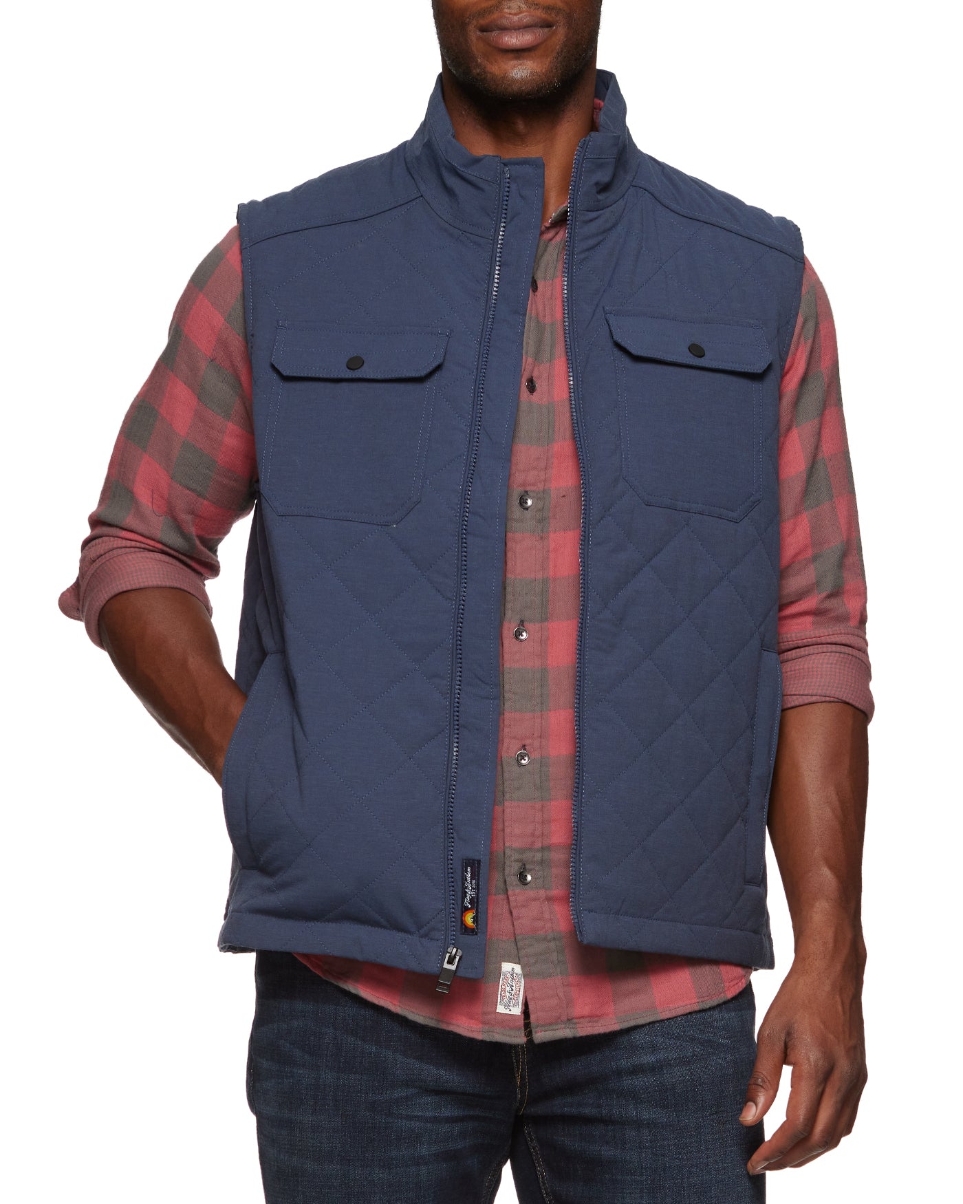 CHAPIN FLANNEL-LINED QUILTED VEST