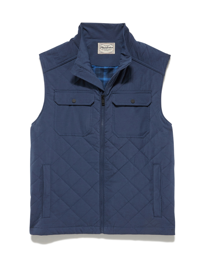 CHAPIN FLANNEL-LINED QUILTED VEST