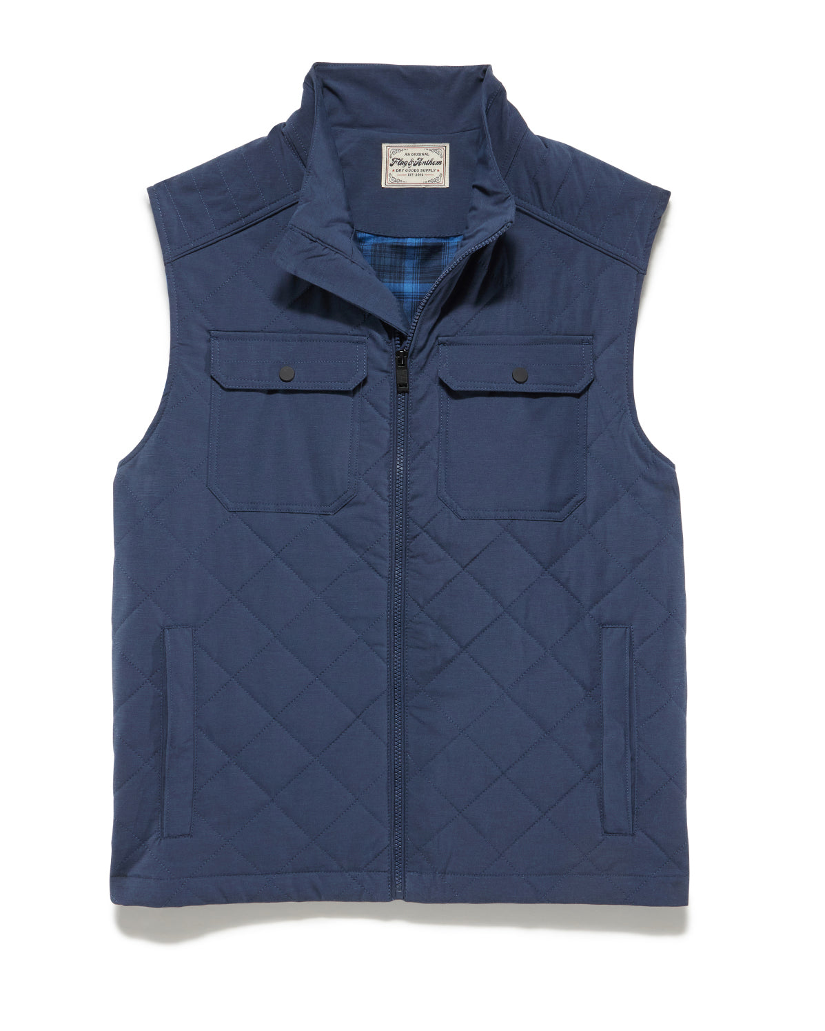 CHAPIN QUILTED FLANNEL-LINED VEST