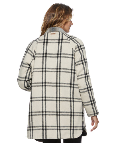 ANETA REVERSIBLE FLANNEL SHIRT JACKET
