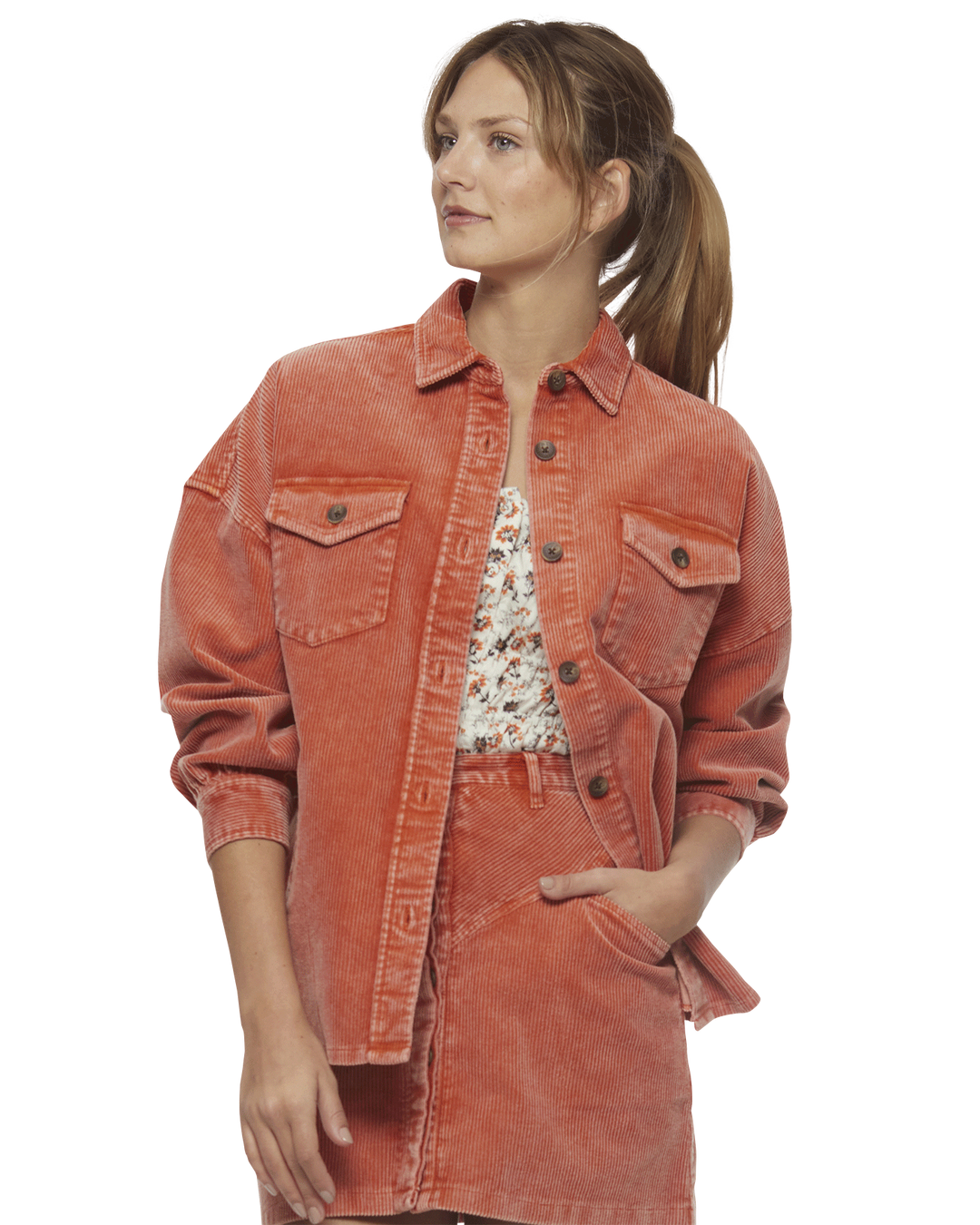 Corduroy shirt jacket clearance