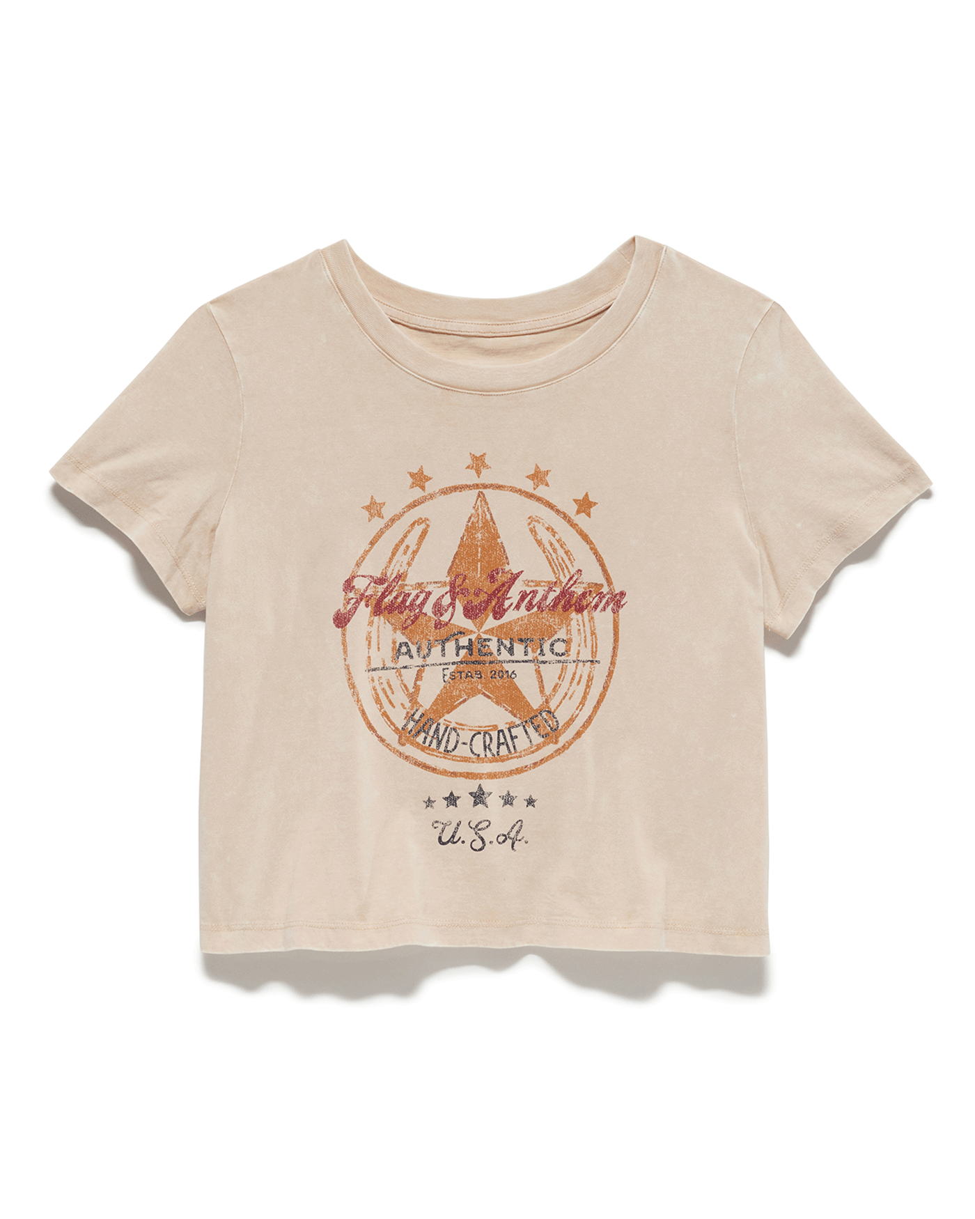 HORSESHOE CROPPED GRAPHIC TEE