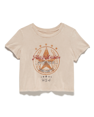 HORSESHOE CROPPED GRAPHIC TEE