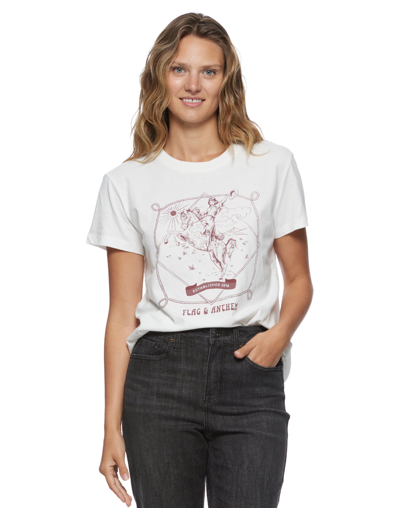 COWGIRL CROPPED TEE