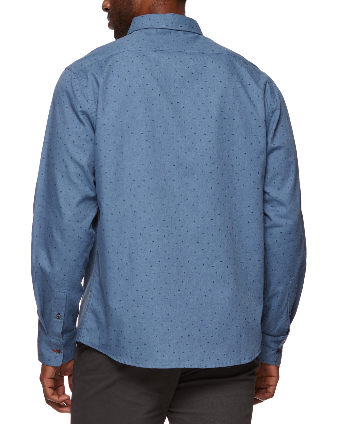 PIKEVILLE DOT PRINT CHAMBRAY SHIRT