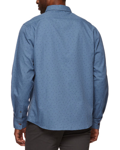 PIKEVILLE DOT PRINT CHAMBRAY SHIRT