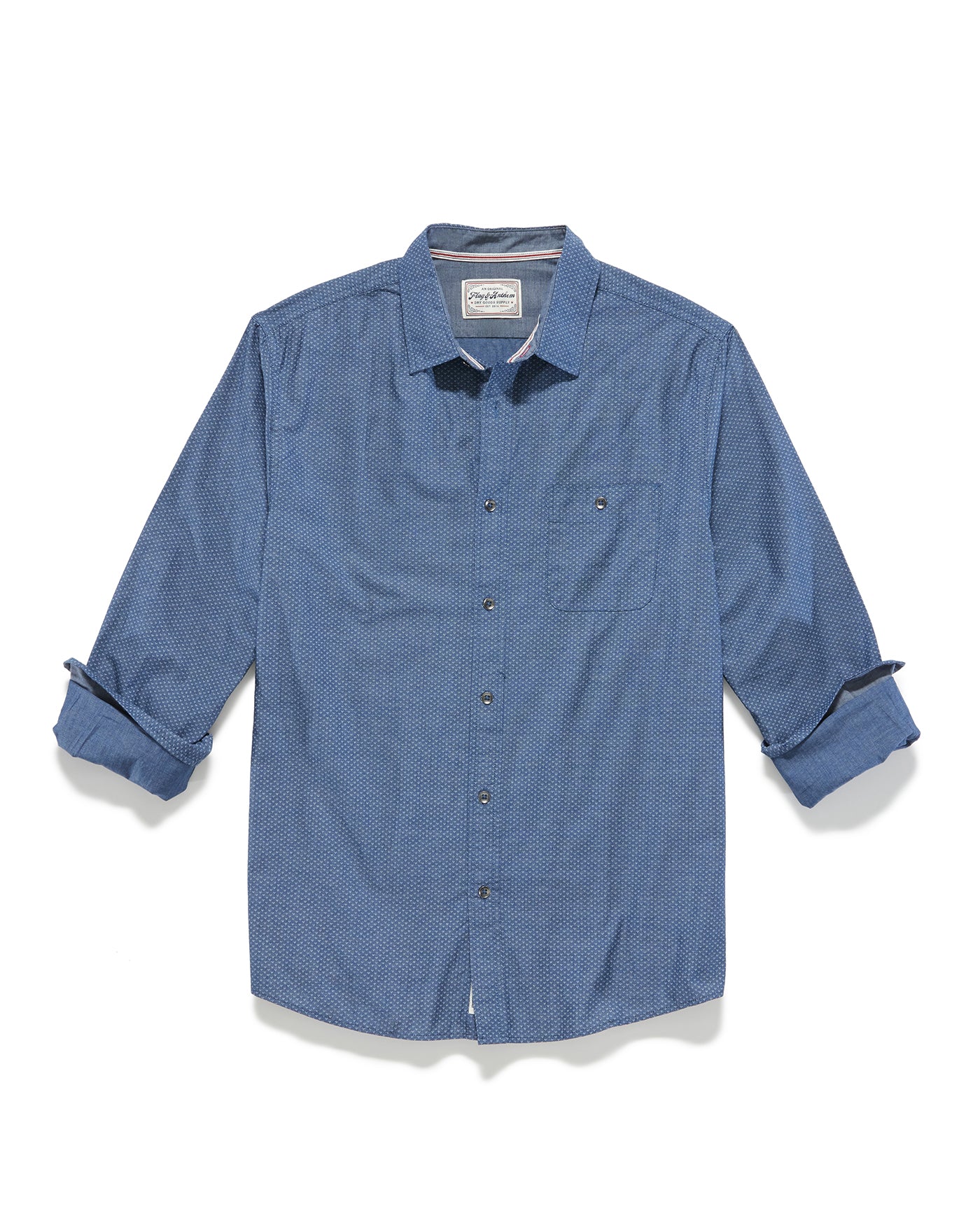 DENNARED DOT PRINT SLUB SHIRT