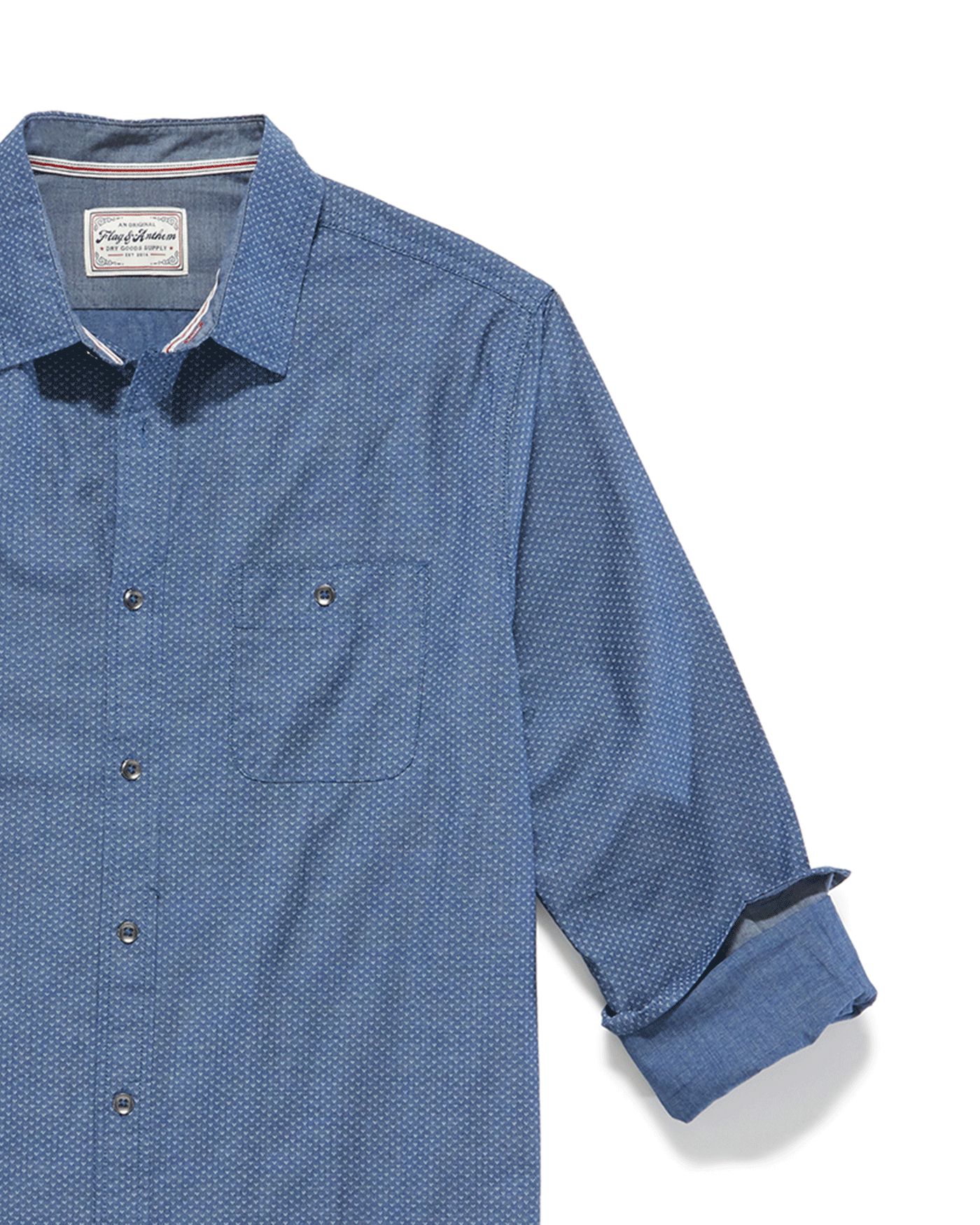 DENNARED DOT PRINT SLUB SHIRT