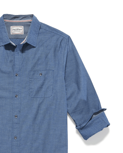 DENNARED DOT PRINT SLUB SHIRT