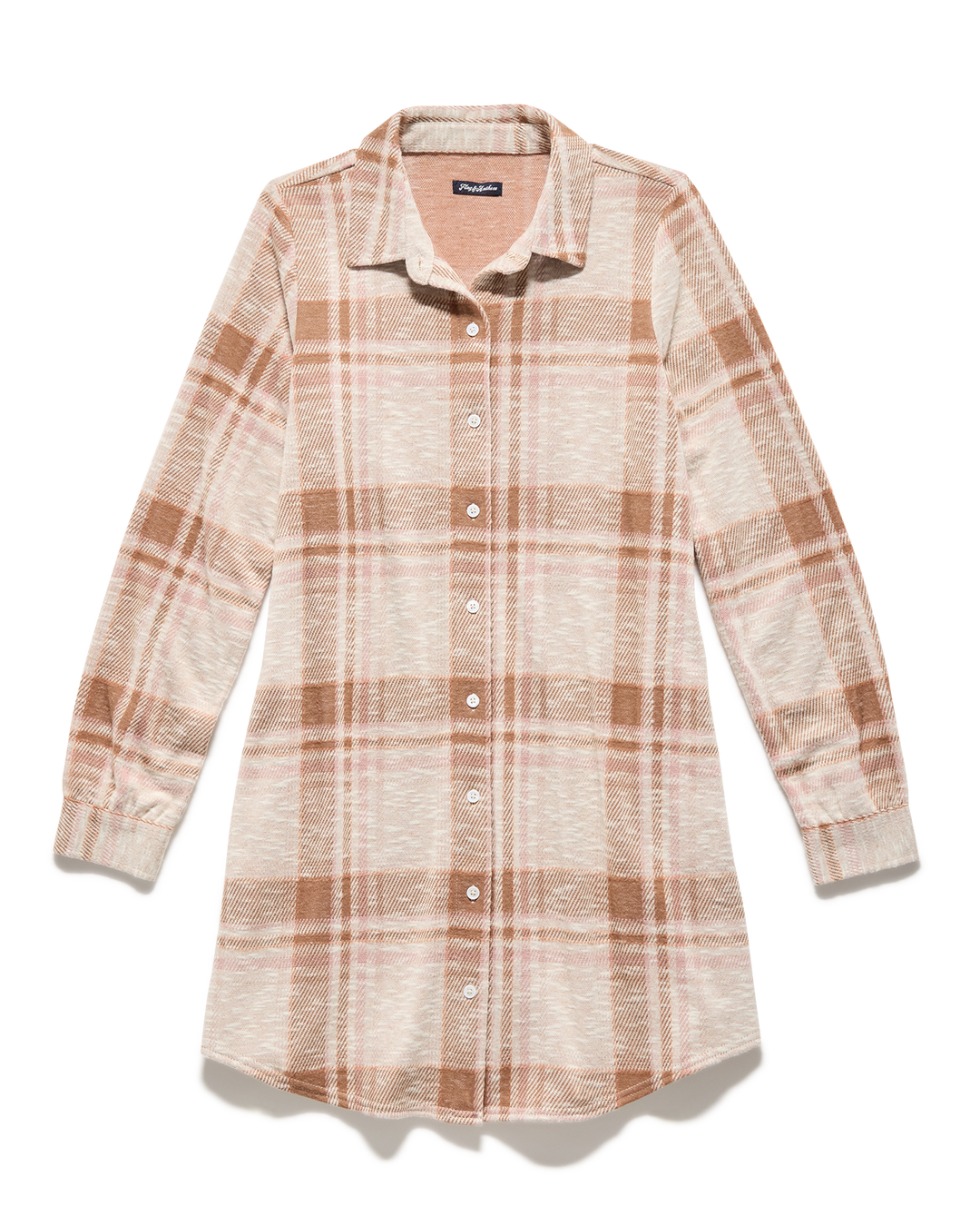 HERO STRETCH FLANNEL MINI DRESS